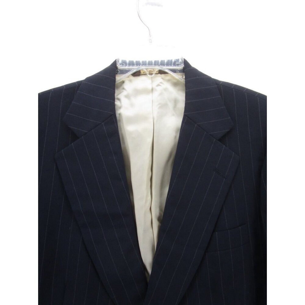 Paul Stuart Sport Coat 40 Blazer Pinstriped Business Jacket Preppy - Picture 2 of 12